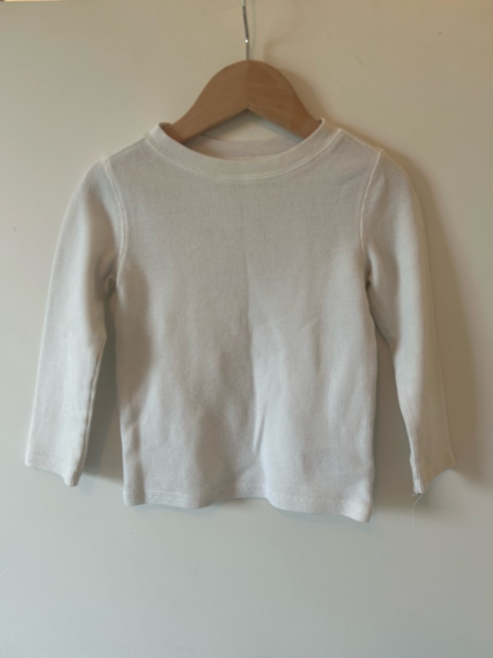 Old Navy White Kids Long-Sleeve Thermal Tee